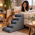 Gardner Pet Schody dla Psa Kota 5 Stopni 84x40x57,5 cm Piankowe Szare