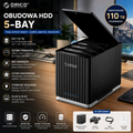 ORICO Obudowa na 5 dysków HDD/SSD SATA USB-C – do 110 TB
