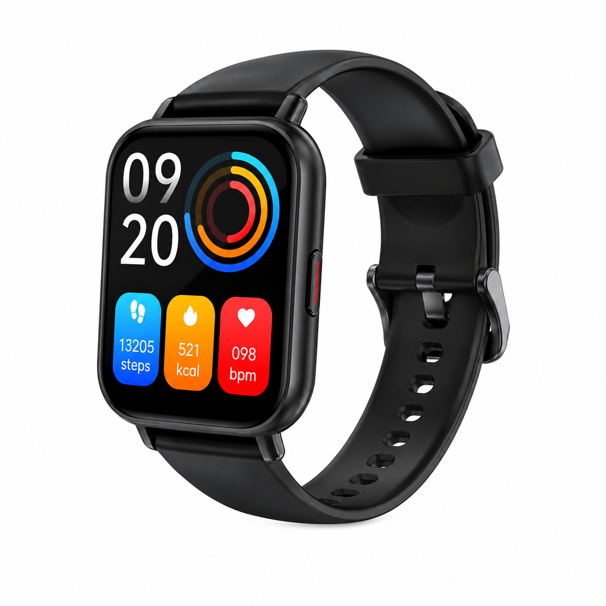 Smartwatch RUIMEN H1 Czarny – Rozmowy Bluetooth, Pulsometr, SpO2, GloryFit