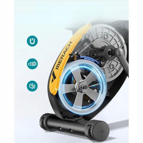 Rower treningowy MERACH MR-S15Y2 magnetyczny składany 16 poziomów Bluetooth 136 kg