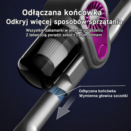 Bezprzewodowy odkurzacz ręczny KH-288 z funkcją mopa elektrostatycznego, ładowanie USB