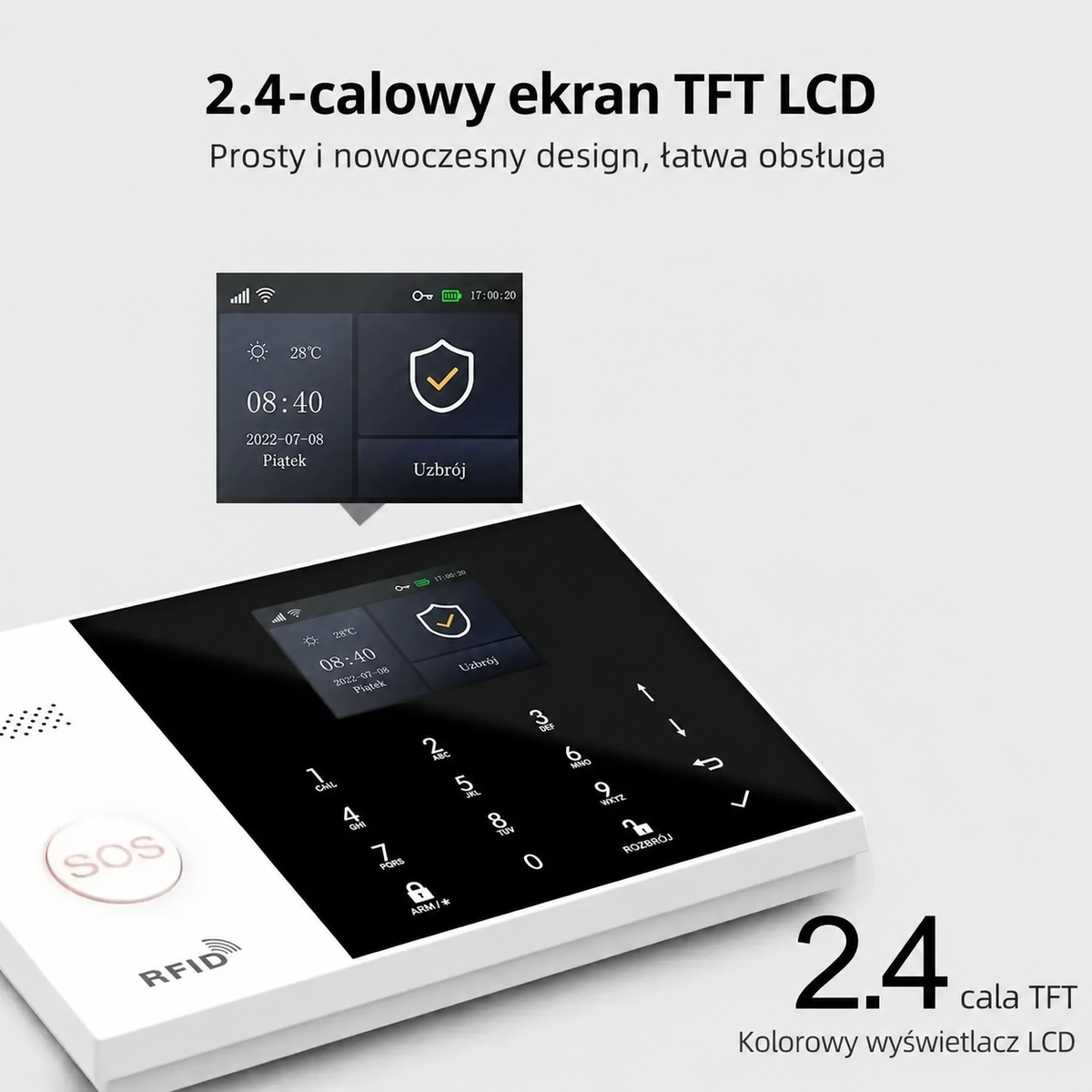XNY PG-105 System Alarmowy 4G GSM WiFi z Kamerą Tuya Smart Life – 25 elementów