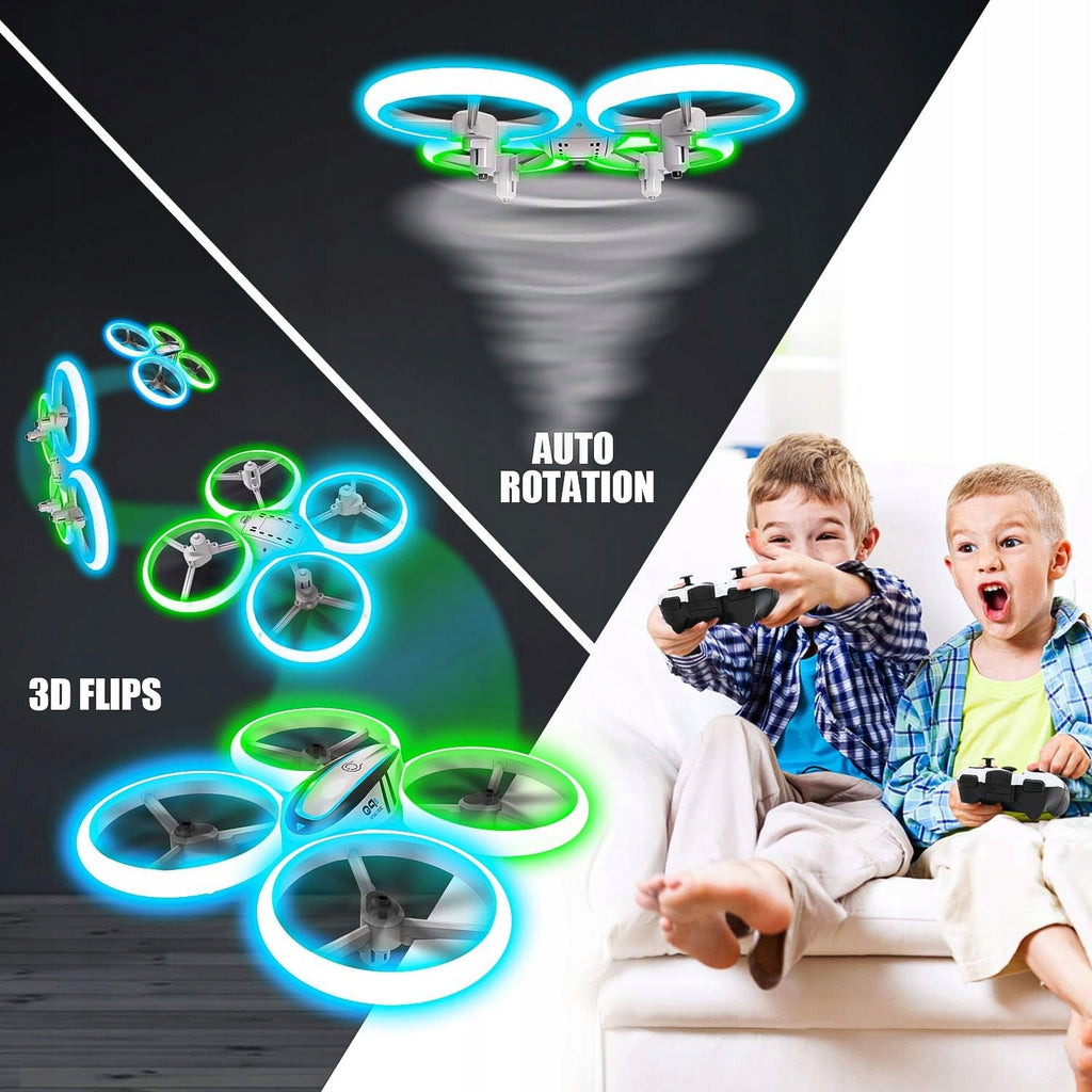 Hasakee Q9s dron dla dzieci świetlny quadkopter z dodatkowymi funkcjami