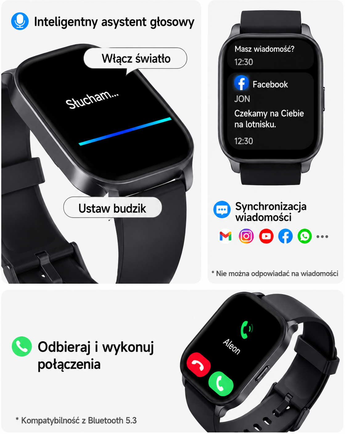 TOOBUR IDW17 – smartwatch 2,01" z rozmowami Bluetooth