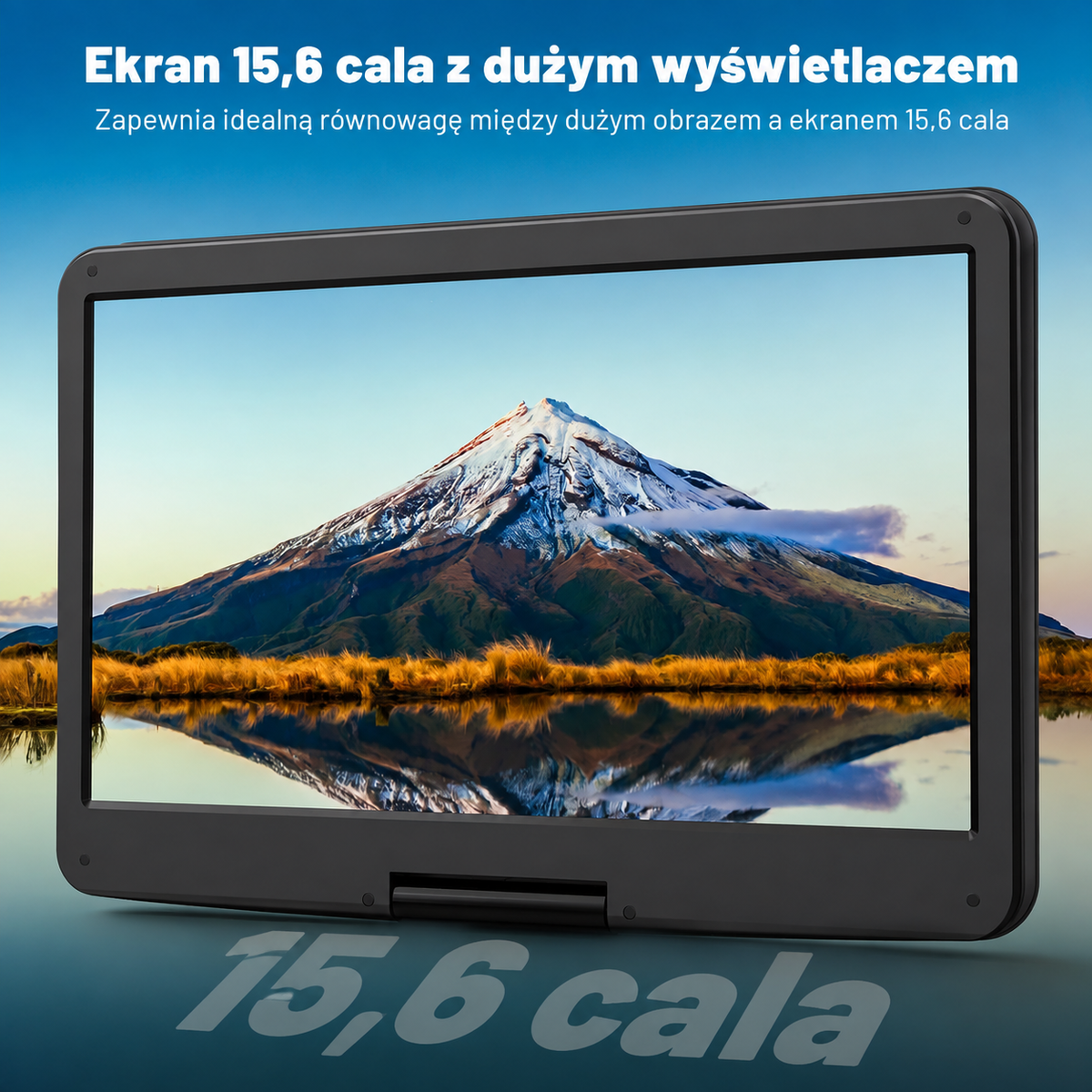 POFOTO PD15 Przenośny Odtwarzacz DVD 15,6" HD Akumulator 5000mAh