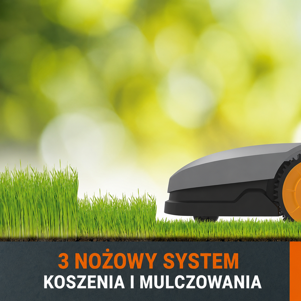 LANDXCAPE LX796 Robot koszący 18V (20V MAX) do 400 m² | Silnik bezszczotkowy | Mulczowanie | Automatyczna kosiarka