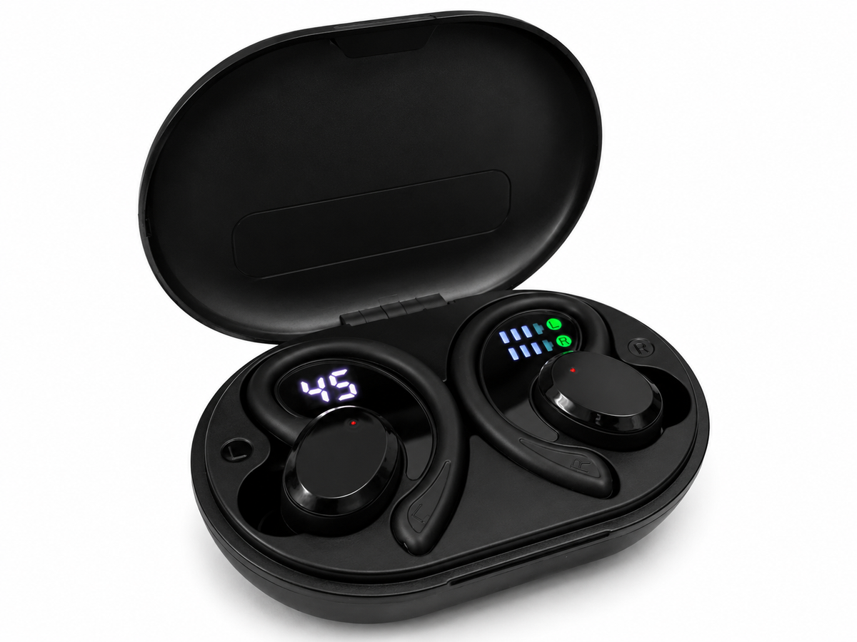 Słuchawki bezprzewodowe sportowe Q38 Bluetooth 5.3 z etui 800 mAh