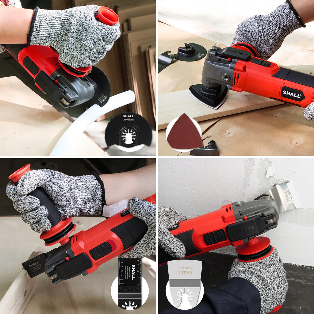 SHALL Multitool 500W Narzędzie Oscylacyjne 34 Akcesoria + Torba SH111006EU