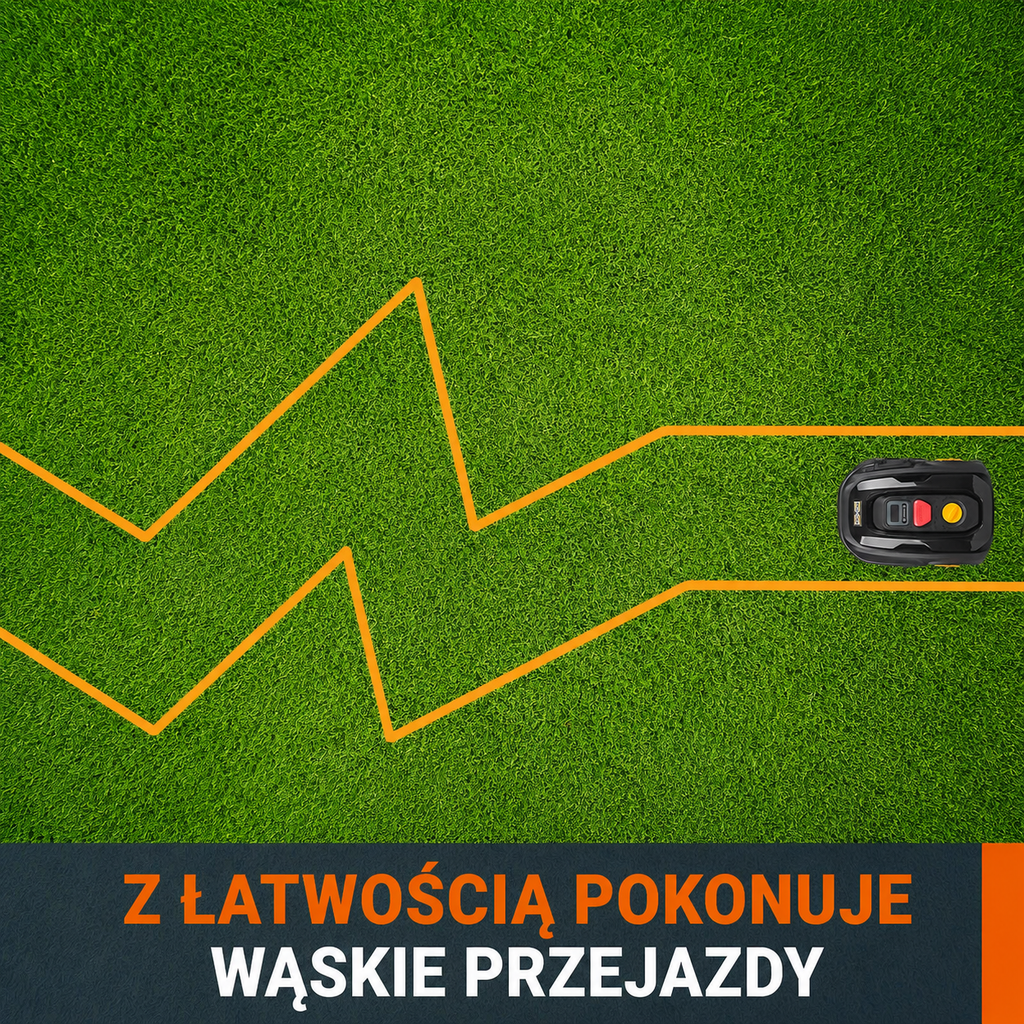 LANDXCAPE LX796 Robot koszący 18V (20V MAX) do 400 m² | Silnik bezszczotkowy | Mulczowanie | Automatyczna kosiarka