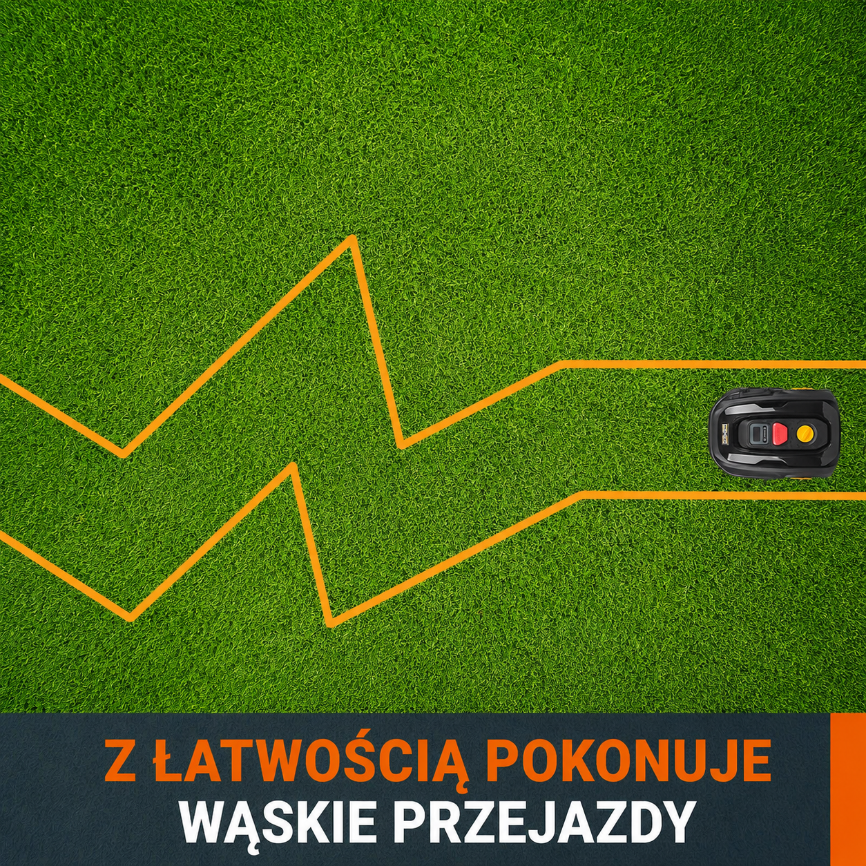 LANDXCAPE LX796 Robot koszący 18V (20V MAX) do 400 m² | Silnik bezszczotkowy | Mulczowanie | Automatyczna kosiarka