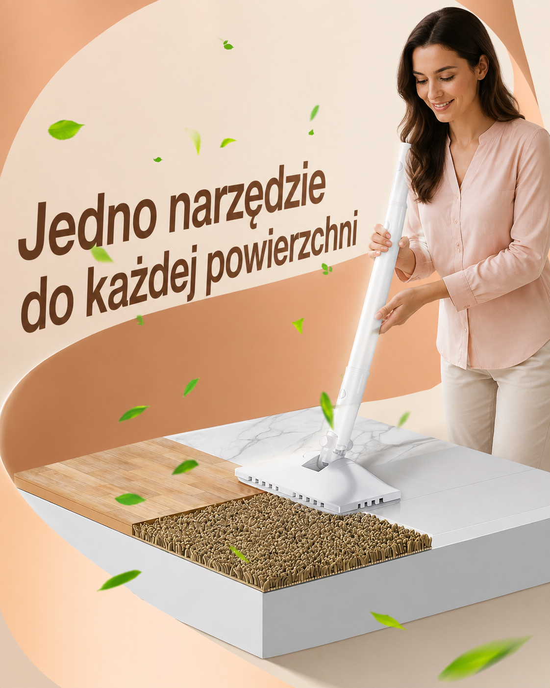 Mop Parowy 10w1 Labigo KS-788 120°C Ręczna Parownica 350 ml 1200W