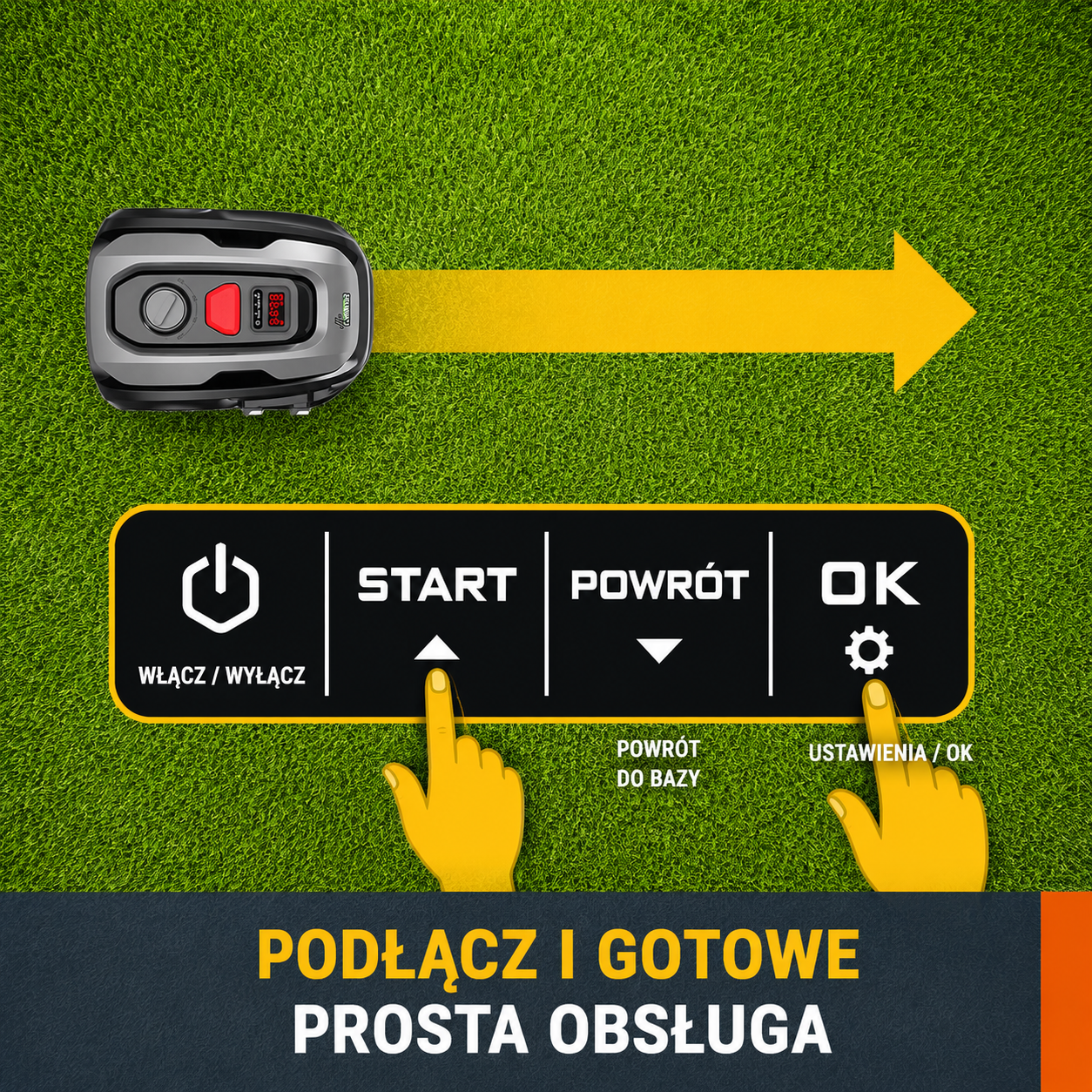LANDXCAPE LX796 Robot koszący 18V (20V MAX) do 400 m² | Silnik bezszczotkowy | Mulczowanie | Automatyczna kosiarka