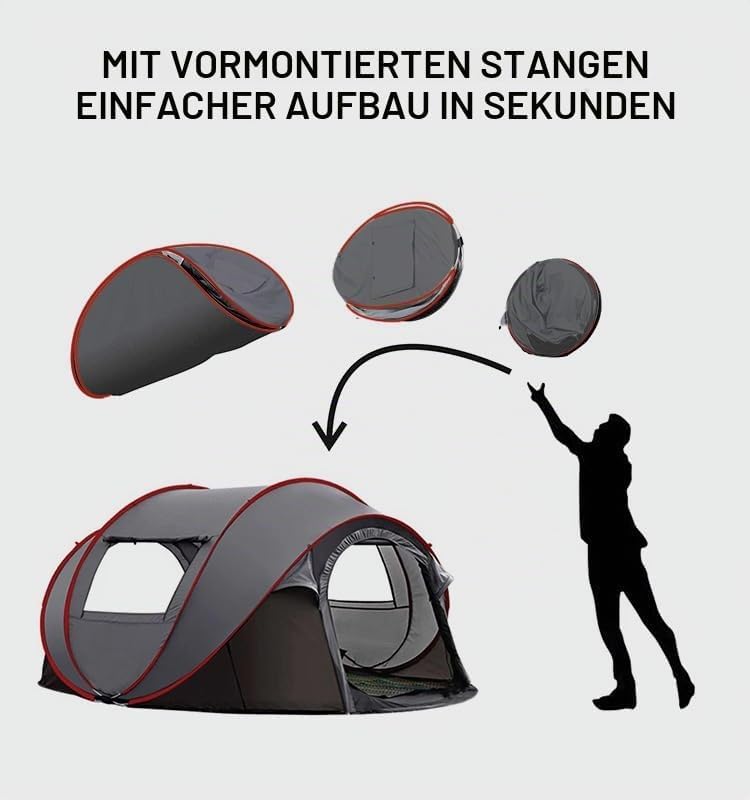 Namiot Turystyczny Pop-Up NIUEVLRS 280×210×120 cm do 6 Osób Automatyczny