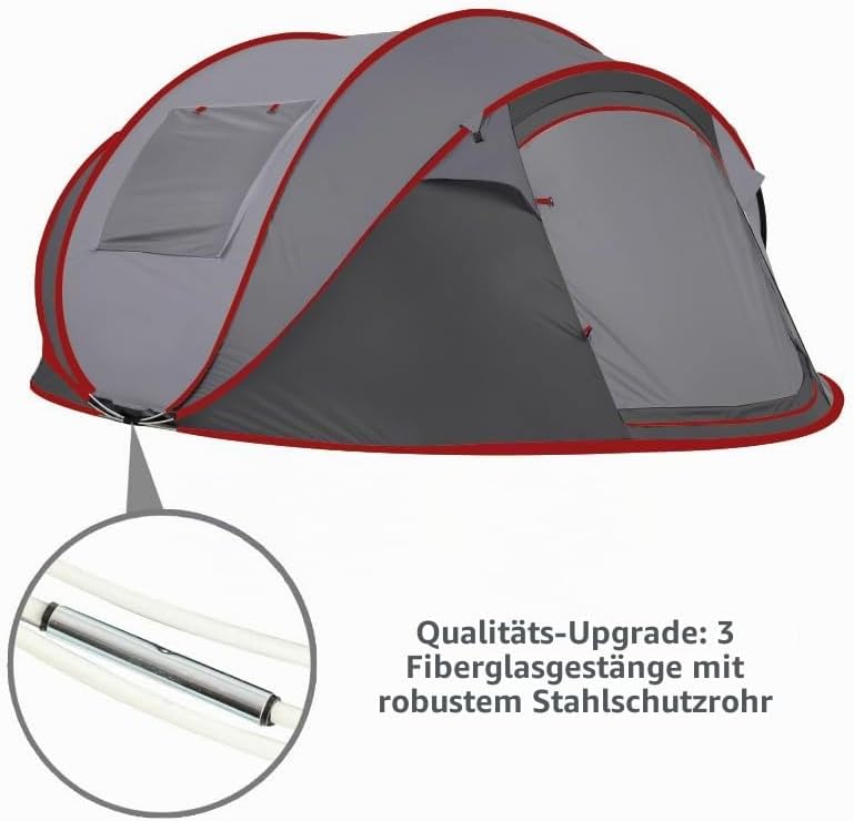 Namiot Turystyczny Pop-Up NIUEVLRS 280×210×120 cm do 6 Osób Automatyczny