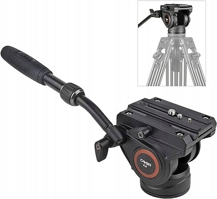 Cayer K3 głowica olejowa obrotowa poziomująca z adapterem gwint 1/4" i 3/8"