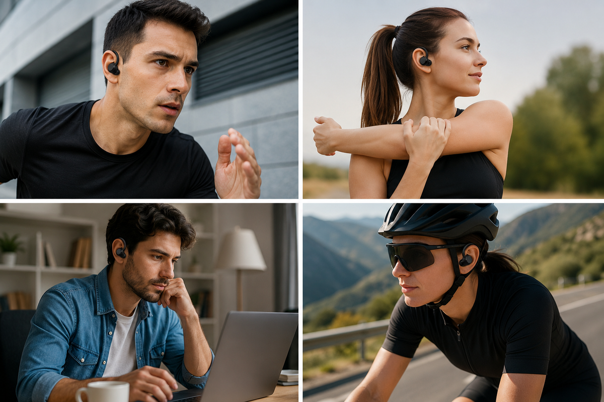 Słuchawki bezprzewodowe sportowe Q38 Bluetooth 5.3 z etui 800 mAh