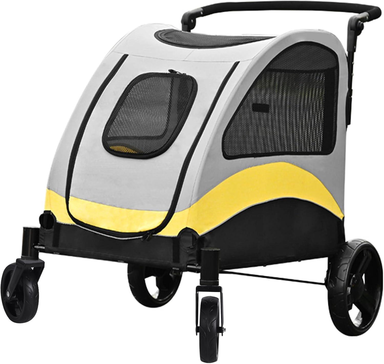 BingoPaw P-XL121-L – Wózek spacerowy dla dużych psów do 42 kg | Składany | Amortyzacja | Hamulce
