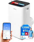 MIDEA Silent 12000 BTU – Klimatyzator przenośny z funkcją grzania | 3,5 kW | WiFi | Pompa ciepła