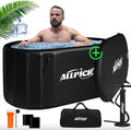 ALLPICK XL Składana Wanna do Kąpieli Lodowej 370 l | 150 cm | Kompatybilna z Chłodnicą Wody | Pokrywa