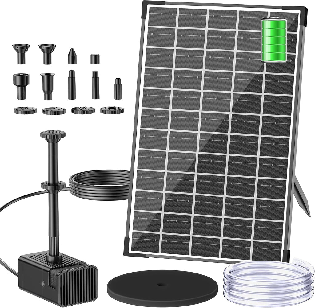 Pompa Fontannowa Solarna Biling 12W z Akumulatorem 5000 mAh