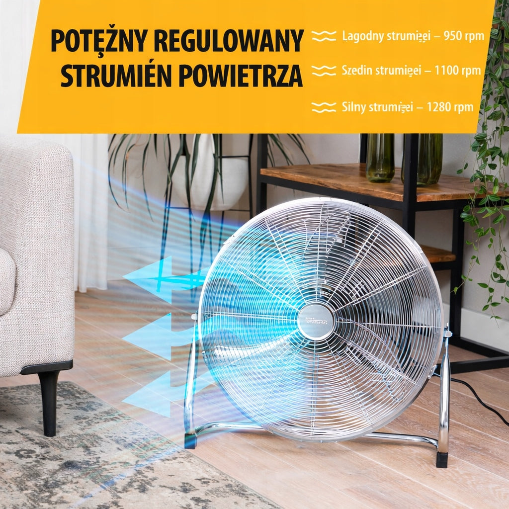 Wentylator podłogowy Tristar VE-5935 srebrny/szary