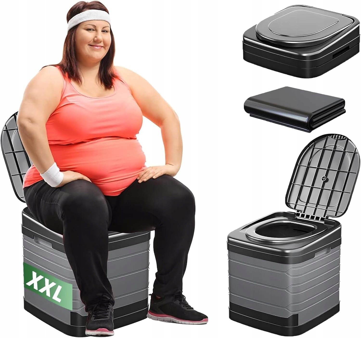CONGUMI SKŁADANA TOALETA KEMPINGOWA XXL