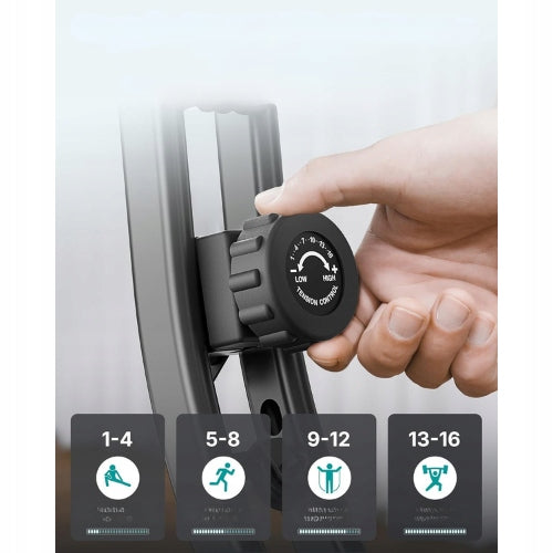 Rower treningowy MERACH MR-S15Y2 magnetyczny składany 16 poziomów Bluetooth 136 kg
