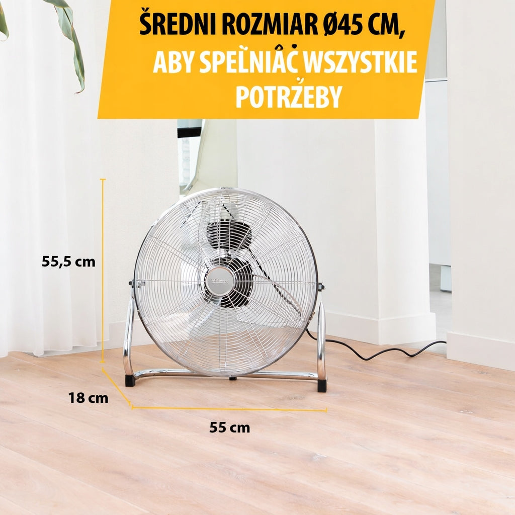 Wentylator podłogowy Tristar VE-5935 srebrny/szary